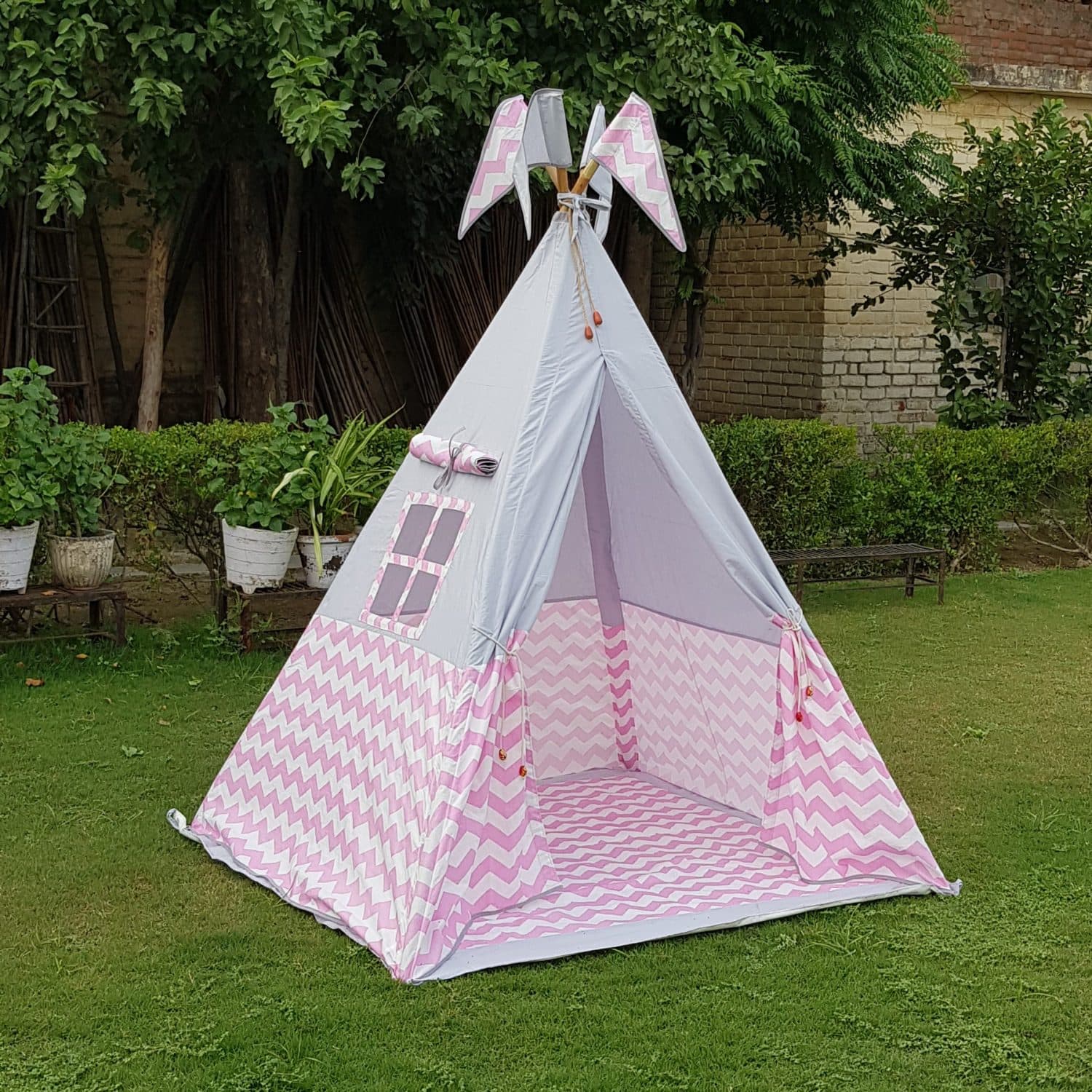 pink tent