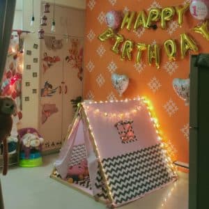 Bubblegum Viking Cozy A-Frame Tent for Kids
