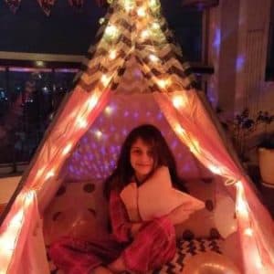 Aana’s Pink Teepee Cozy Teepee Tent for Girls