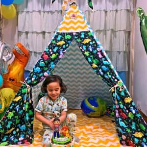 Dinosaur Fun Teepee Adventure Awaits.