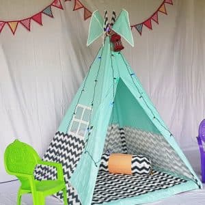 Green Chevron Teepee