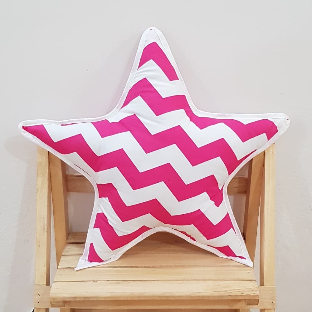 Hot Pink Star Pillows