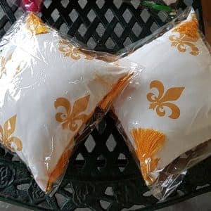 Lis Flower Yellow Cushions