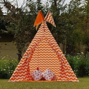 Orange Chevron Teepee
