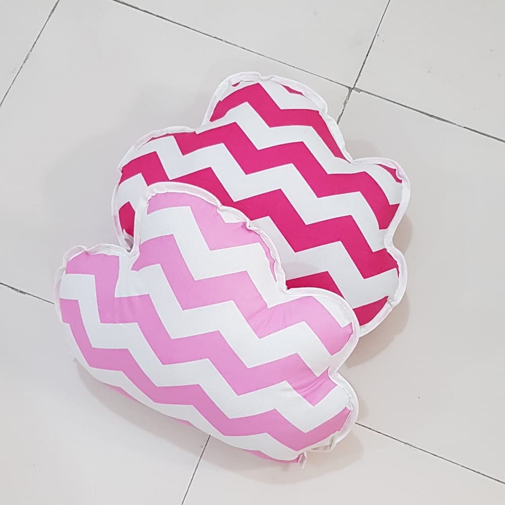 Pink Chevron Cloud Dreamy Cloud Cushion for Kids
