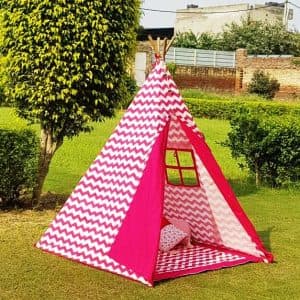 Pink Chevron Teepee Cozy Teepee Tent for Kids