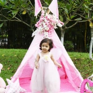 Pink Stars Teepee Cozy Teepee Tent for Kids