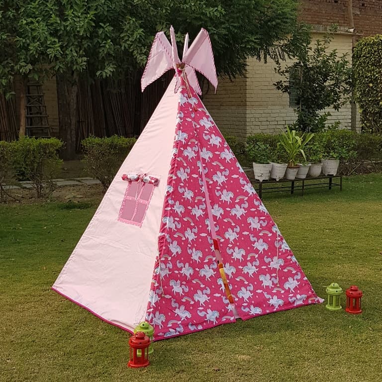 Pink Unicorn Teepee Cozy Teepee Tent for Kids