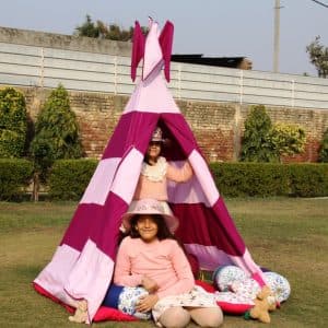 Pink & Wine Teepee Cozy Teepee Tent for Kids