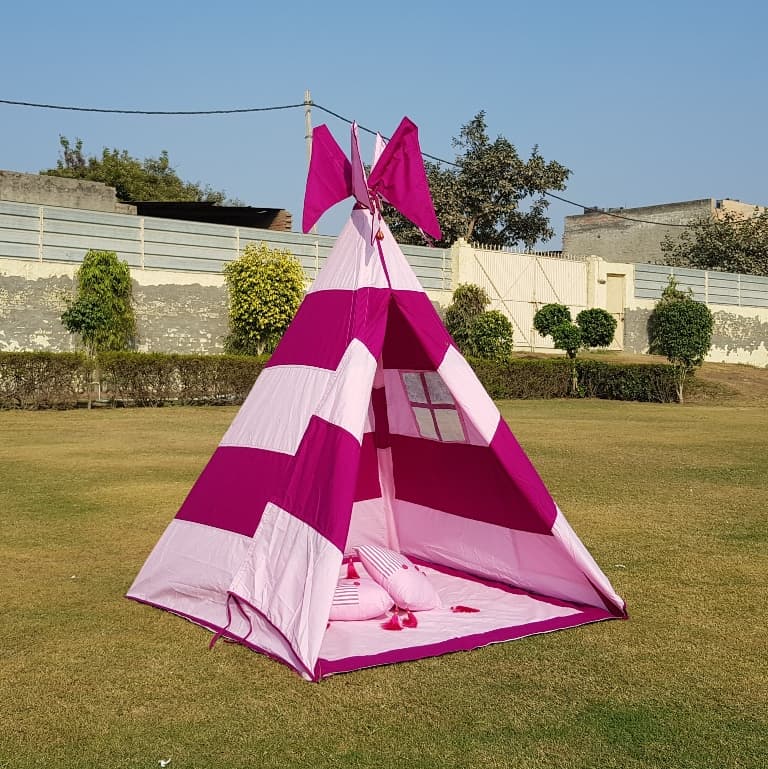 Pink & Wine Teepee Cozy Teepee Tent for Kids