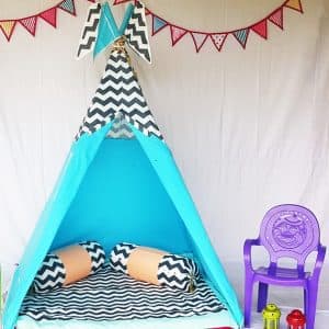 Turquoise Boys Teepee Cozy Teepee Tent for Kids