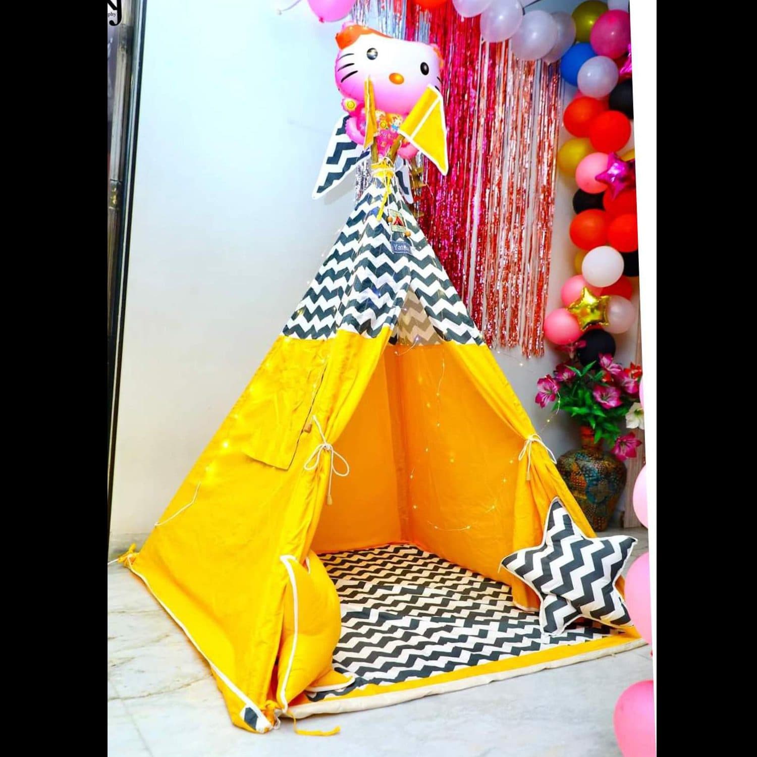 Gold Yellow Teepee Cozy Teepee Tent for Kids