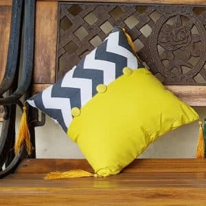 Yellow Square Cushions