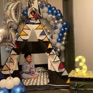 Zebra Teepee Tent