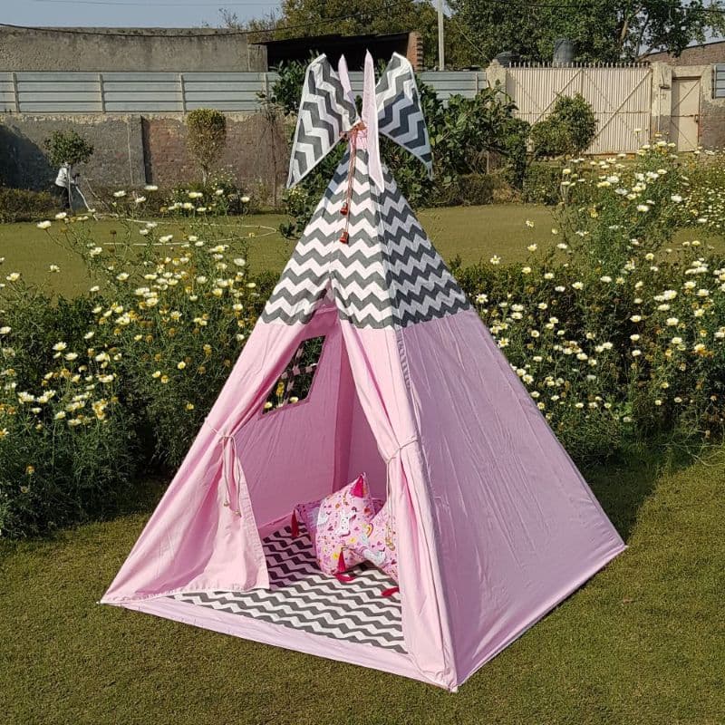 pink play tent