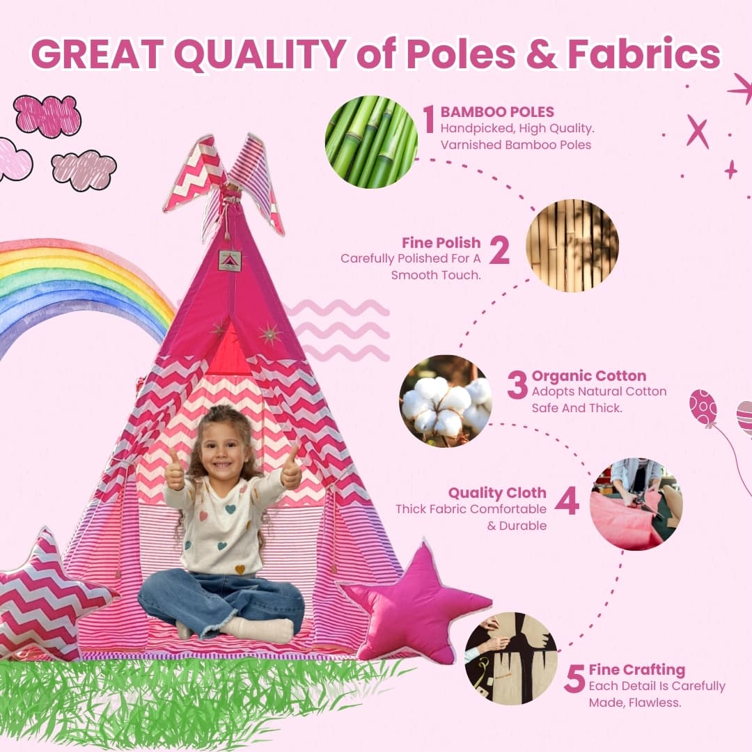 Alice Teepee Cozy Teepee Tent for Kids