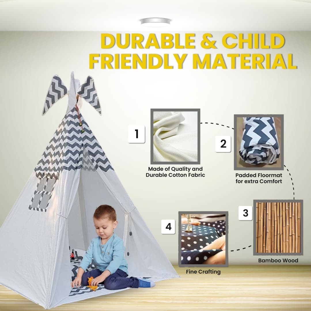 Little Stars Teepee Cozy Teepee Tent for Kids