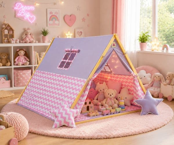 cozy viking style tent house for girl